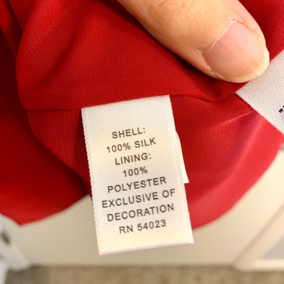 Banana Republic Red Silk Strapless Dress - Picture 7 of 7